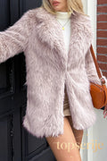 Velvet Touch Plush Elegant Coat