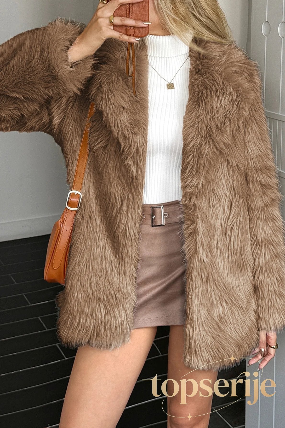 Velvet Touch Plush Elegant Coat