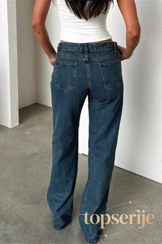 Vintage Low Waist Loose Fit Jeans
