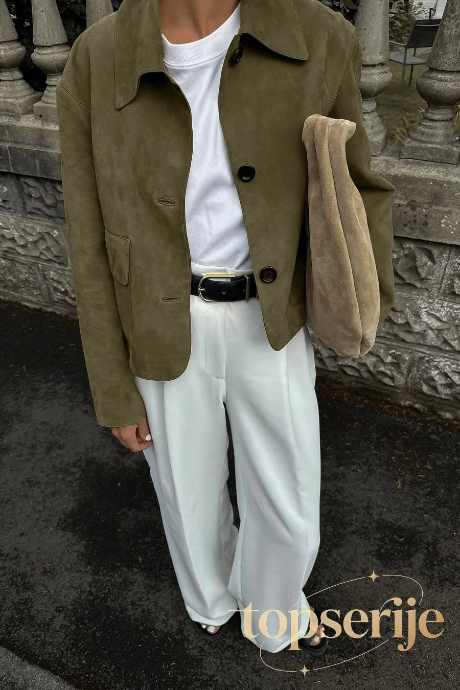 Commuter Solid Button Front Long Sleeve Coat