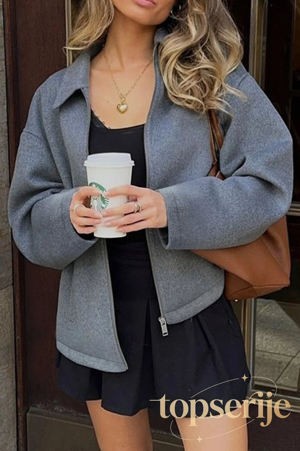 Casual Solid Color Long Sleeve Coat