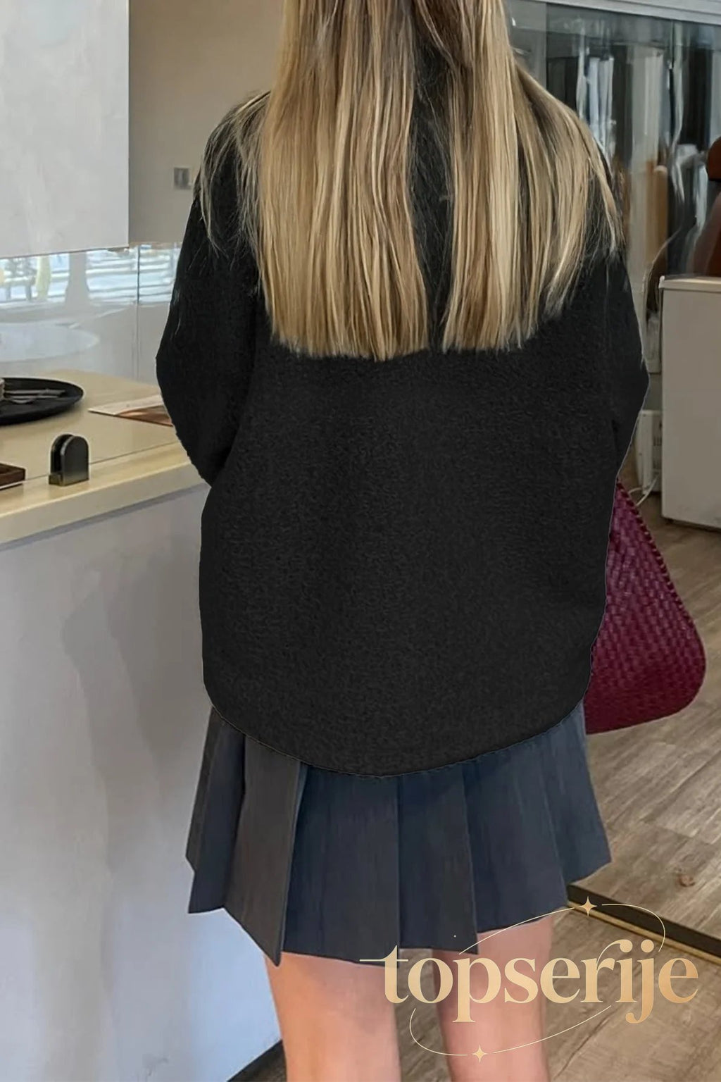 Casual Solid Color Long Sleeve Coat