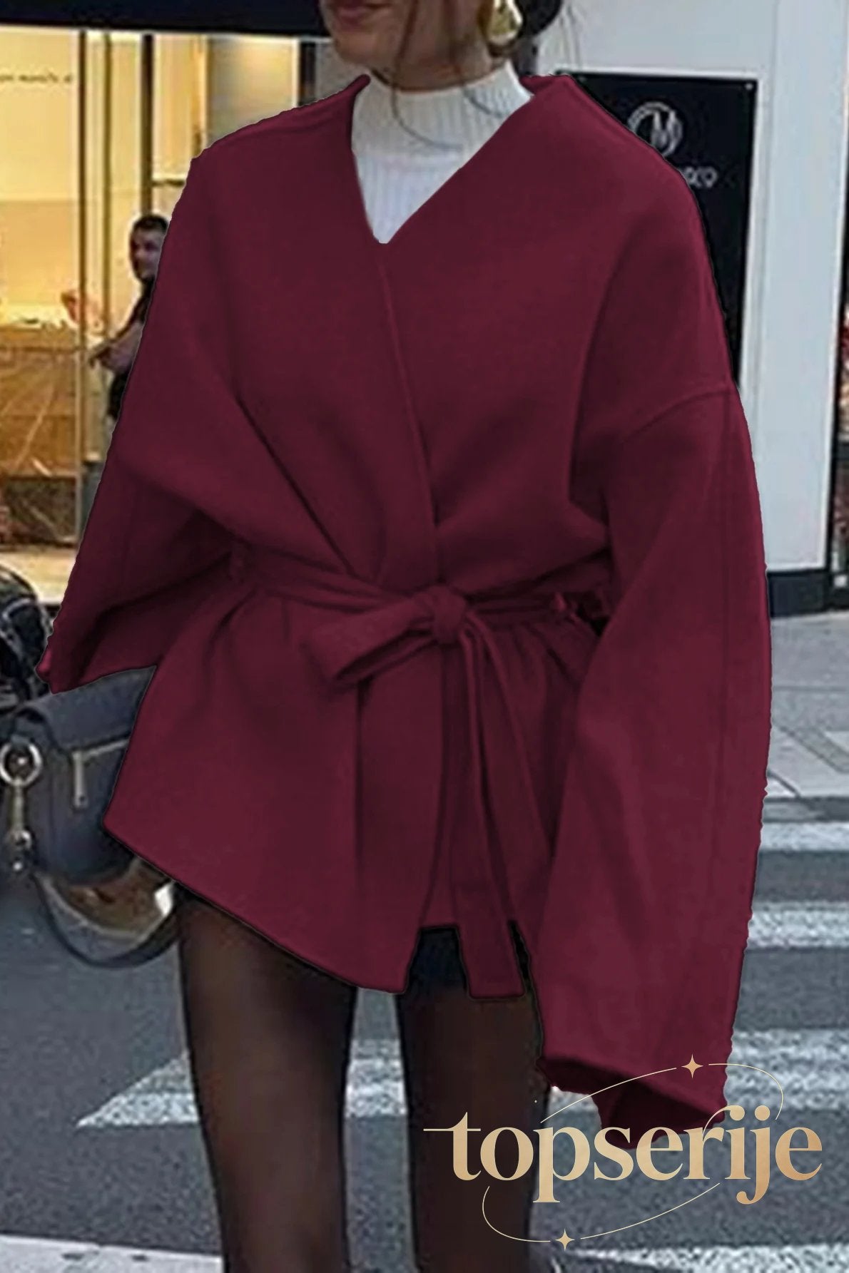 Tailored Long Sleeve Belted Trench Coat