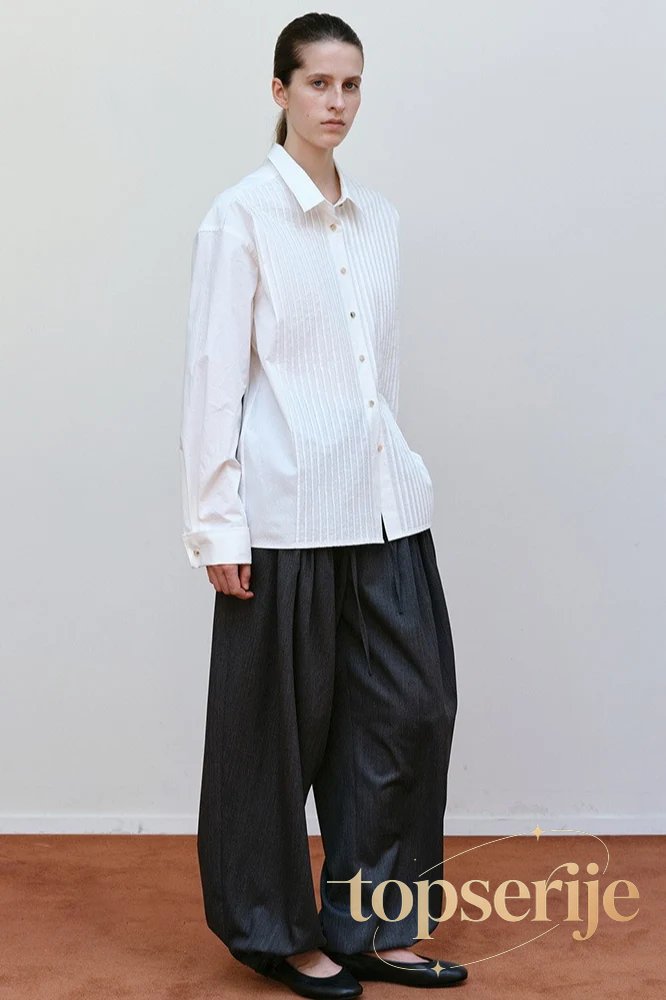 Minimalist Designer Inspired Long Sleeve Elegant Blouse