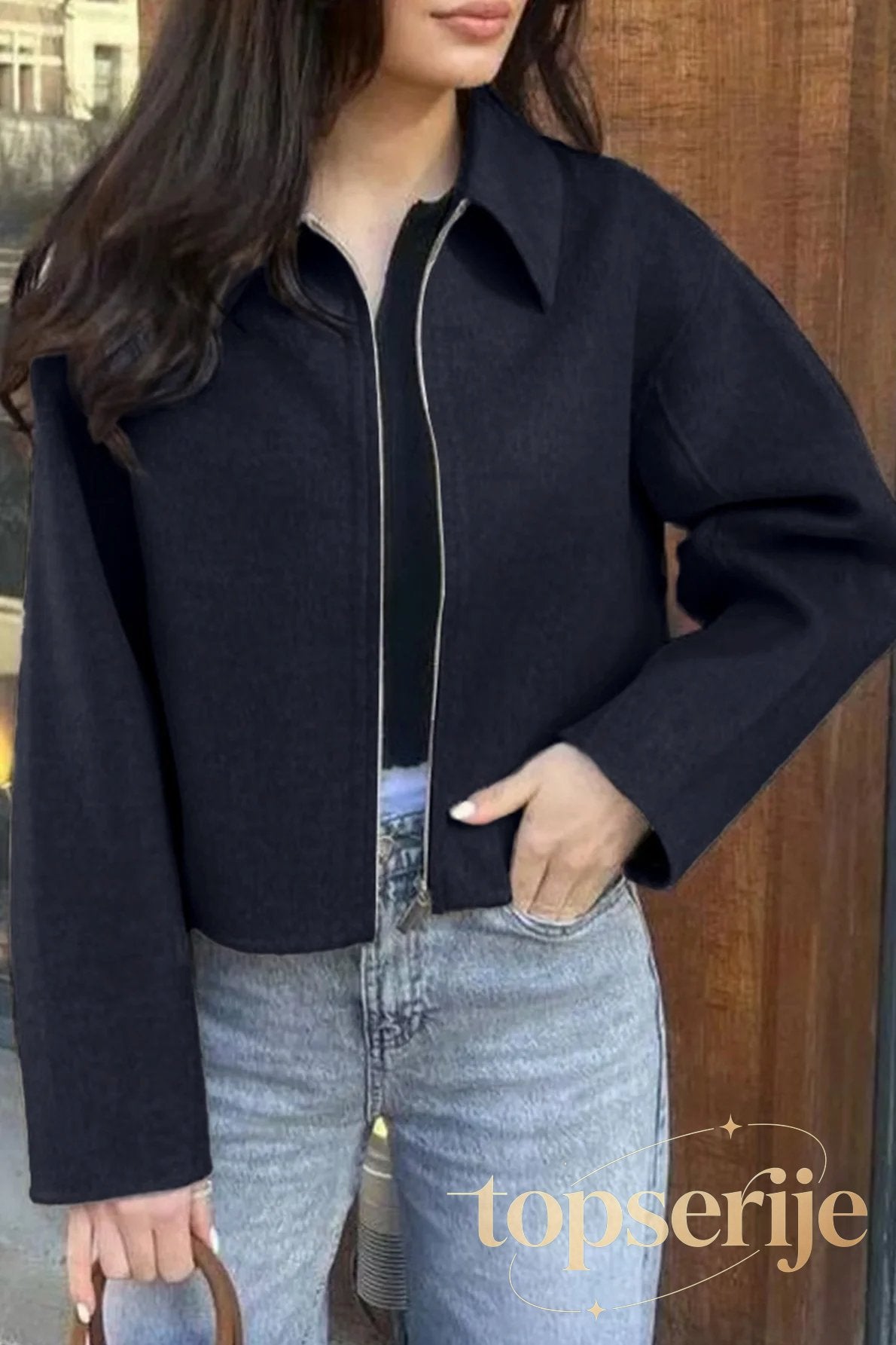 Casual Solid Color Long Sleeve Coat