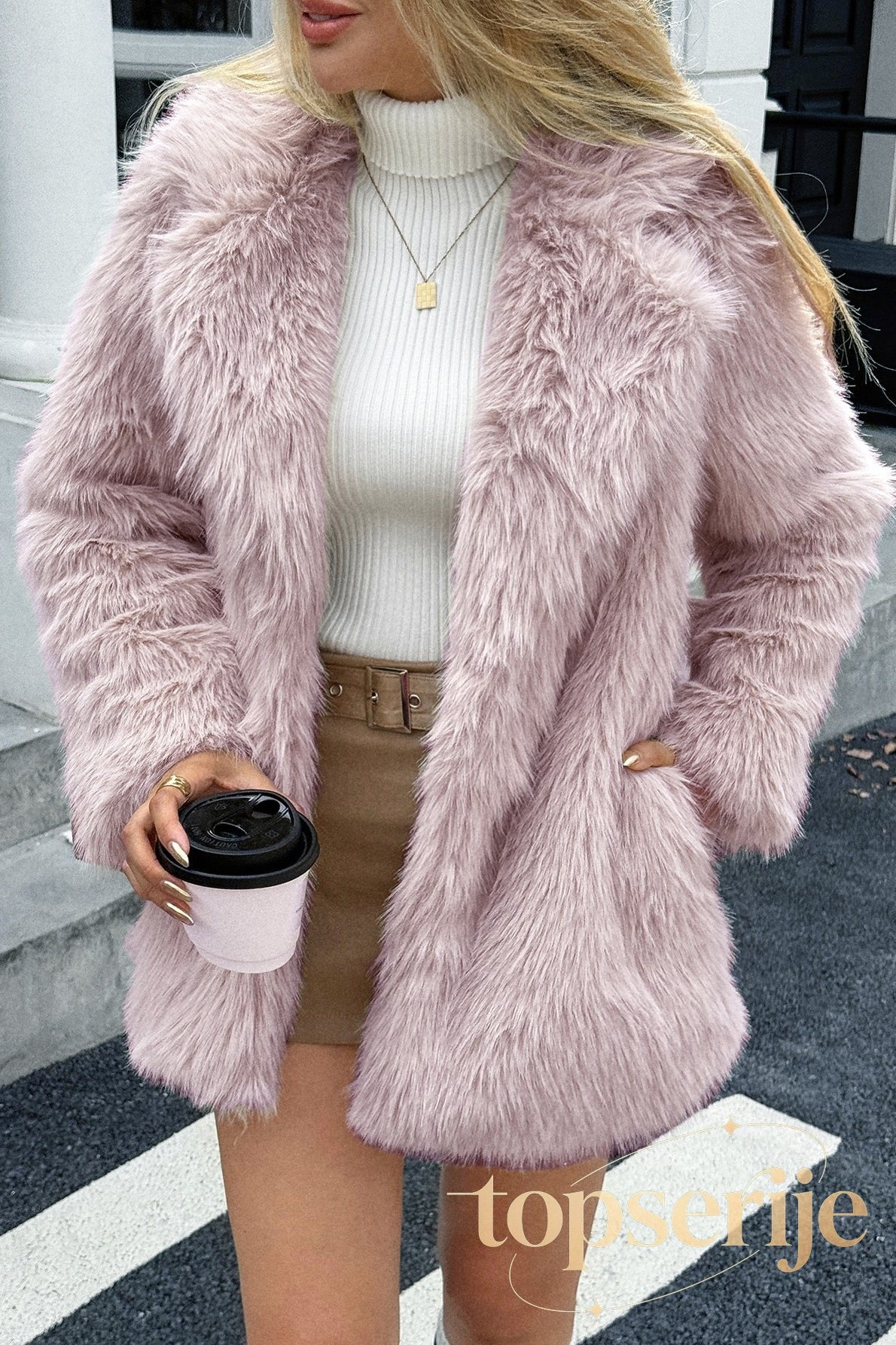 Velvet Touch Plush Elegant Coat