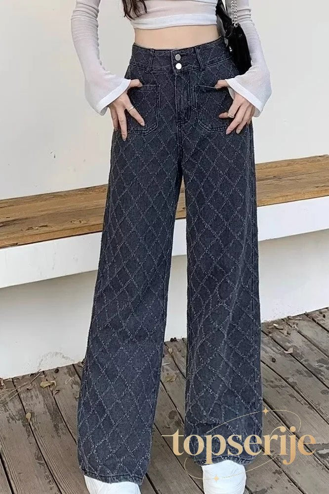 Loose Fit Slimming Straight-Leg Jeans