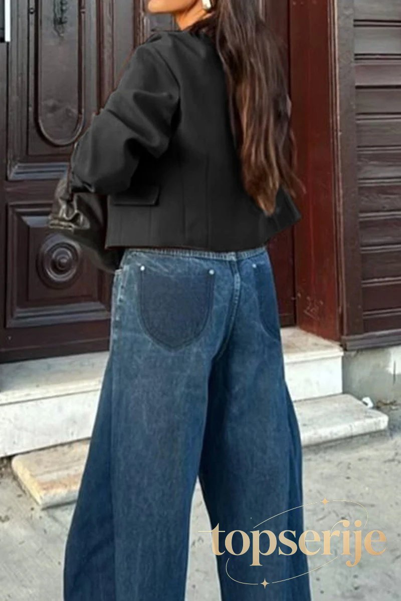 Resort Solid Color Long Sleeve Coat
