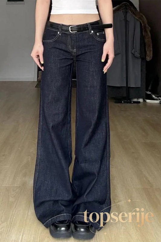 Vintage High Waist Straight Leg Jeans