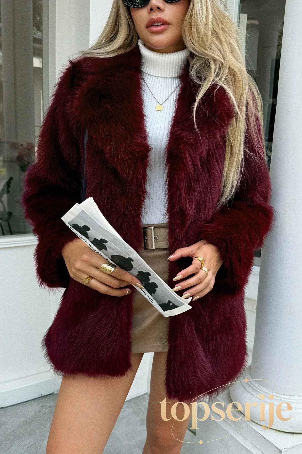 Velvet Touch Plush Elegant Coat
