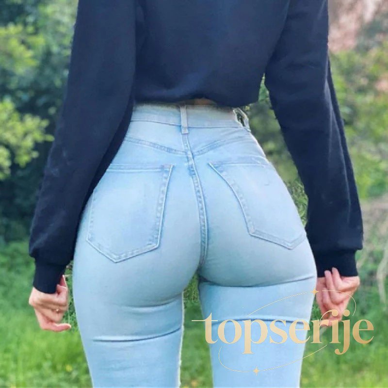 Plus Size Skinny Women's Stretch High Waisted Sexy Pencil Fashion Streetwears Elastici Slim Casual Denim Jean