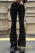 High Waist Flared Bootcut Jeans