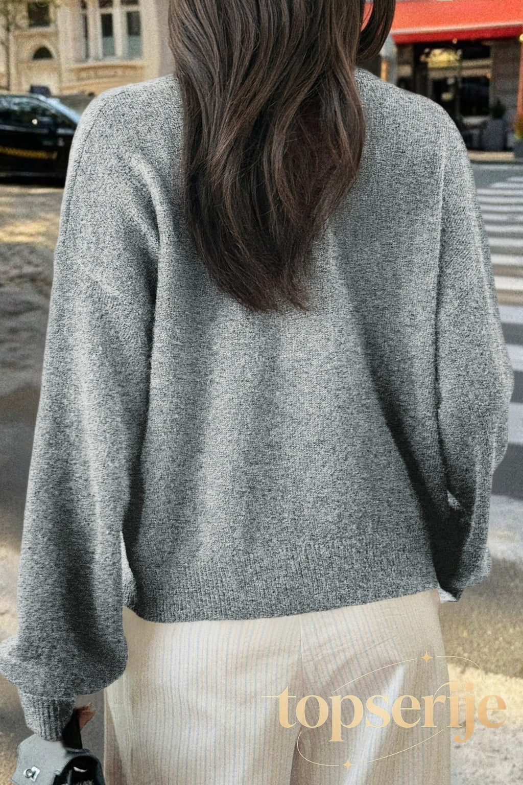 Casual Minimalist Button Front Long Sleeve Coat