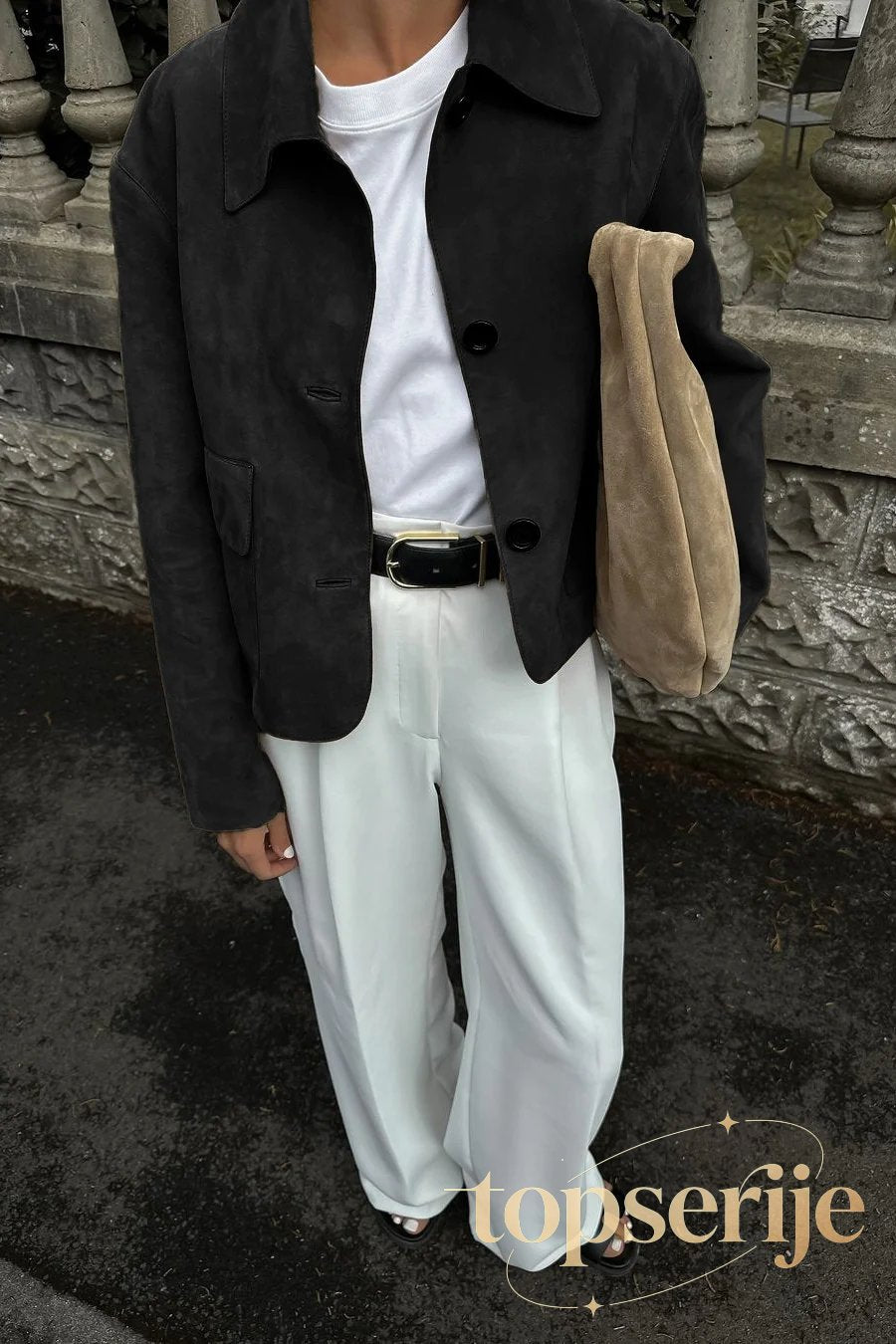 Commuter Solid Button Front Long Sleeve Coat