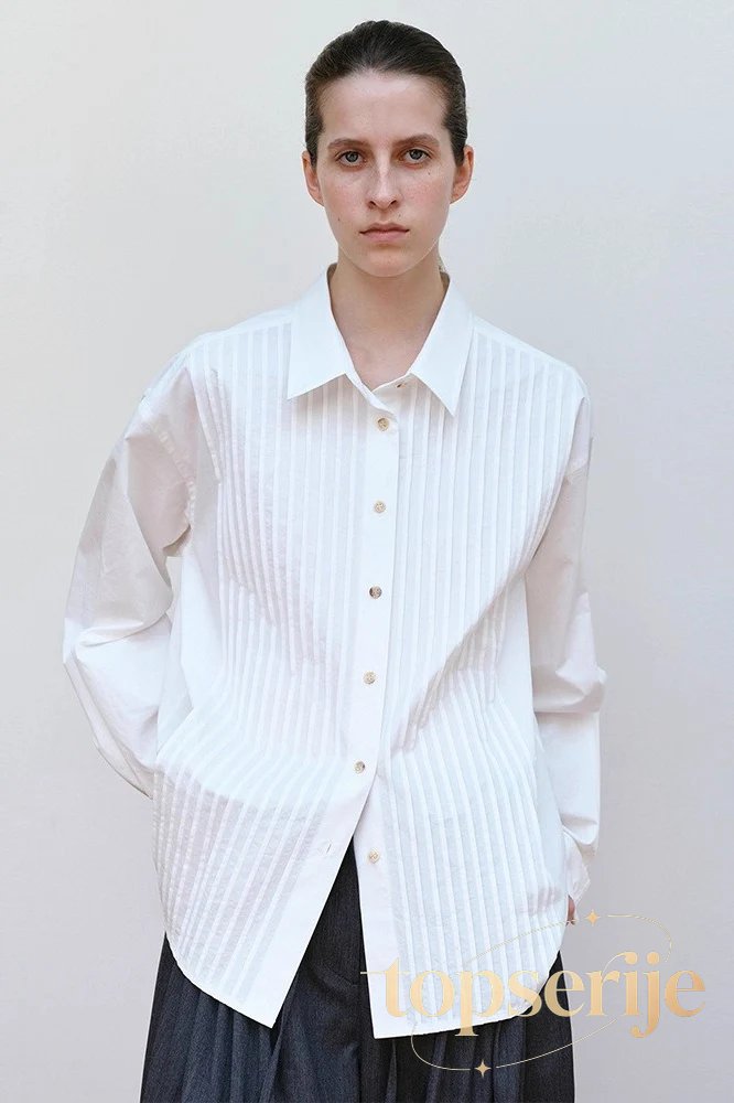 Minimalist Designer Inspired Long Sleeve Elegant Blouse