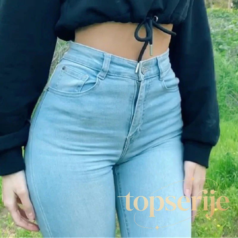 Plus Size Skinny Women's Stretch High Waisted Sexy Pencil Fashion Streetwears Elastici Slim Casual Denim Jean