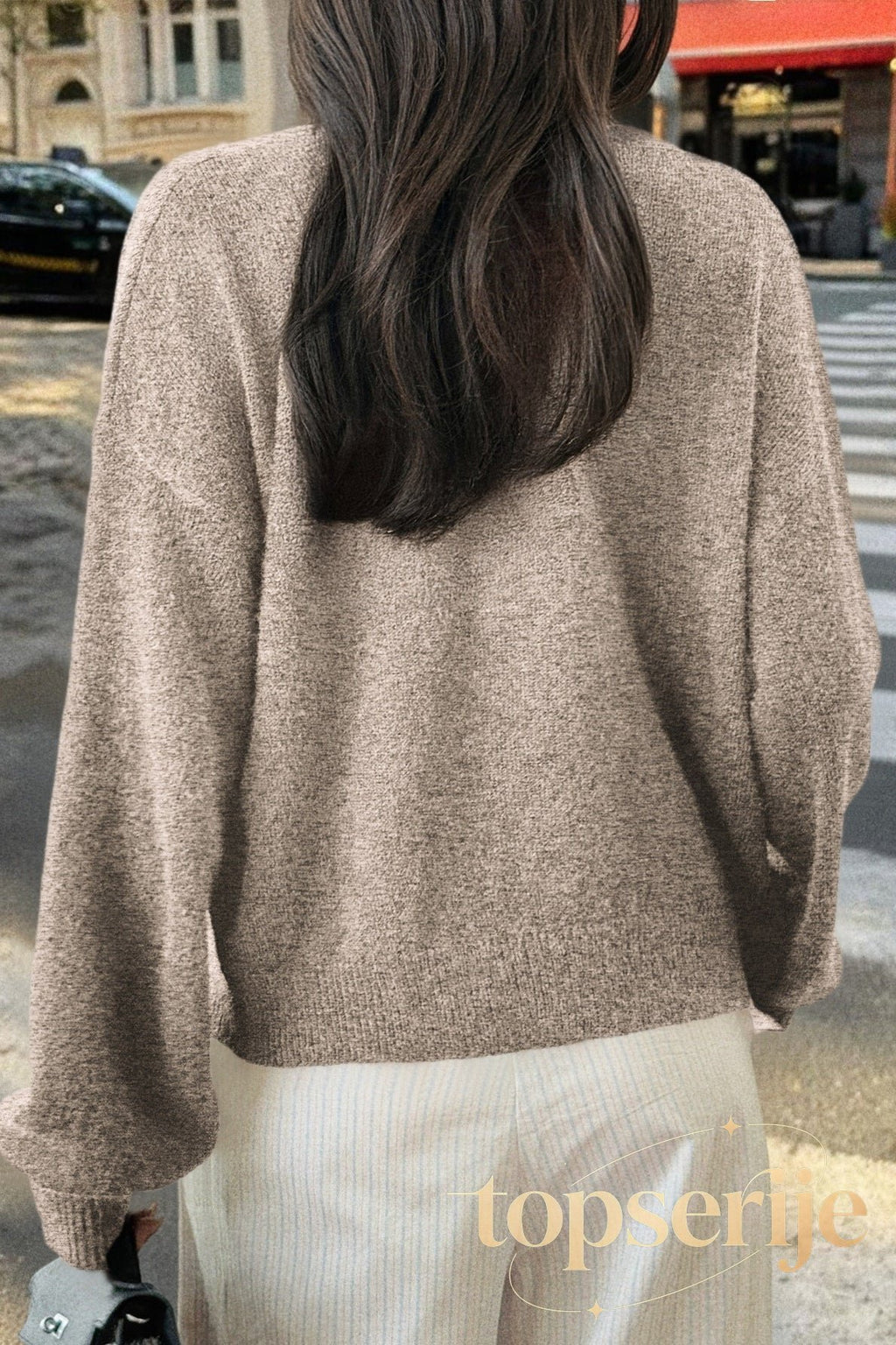 Casual Minimalist Button Front Long Sleeve Coat